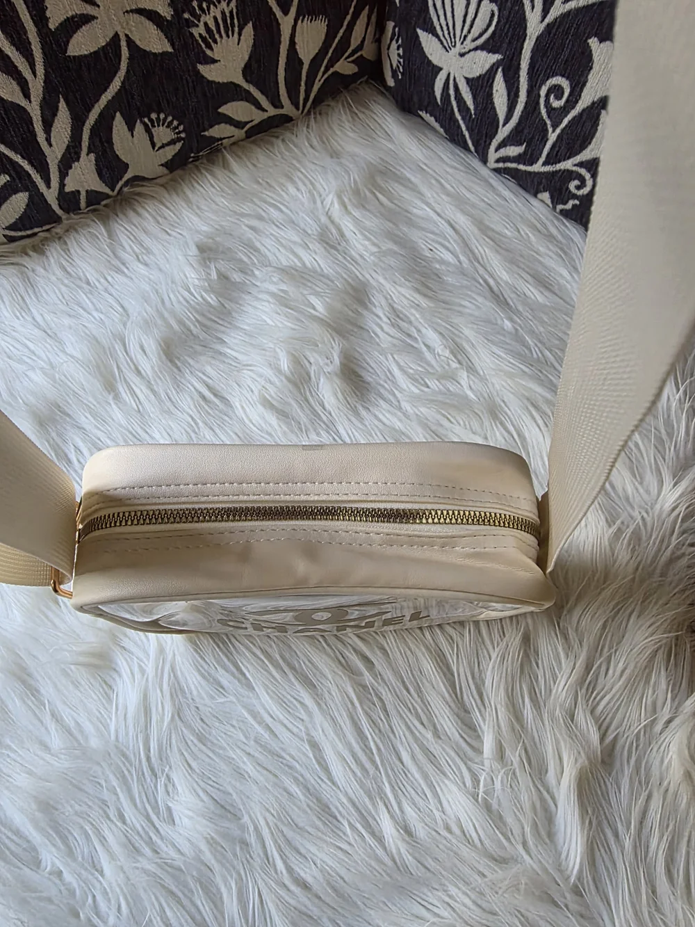Clear PVC Crossbody Bag Stadium Approved Bag Cosmetic Bag
